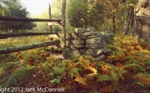 New England stone walls and Connecticut farms