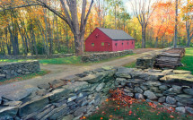 New England stone walls and Connecticut farms