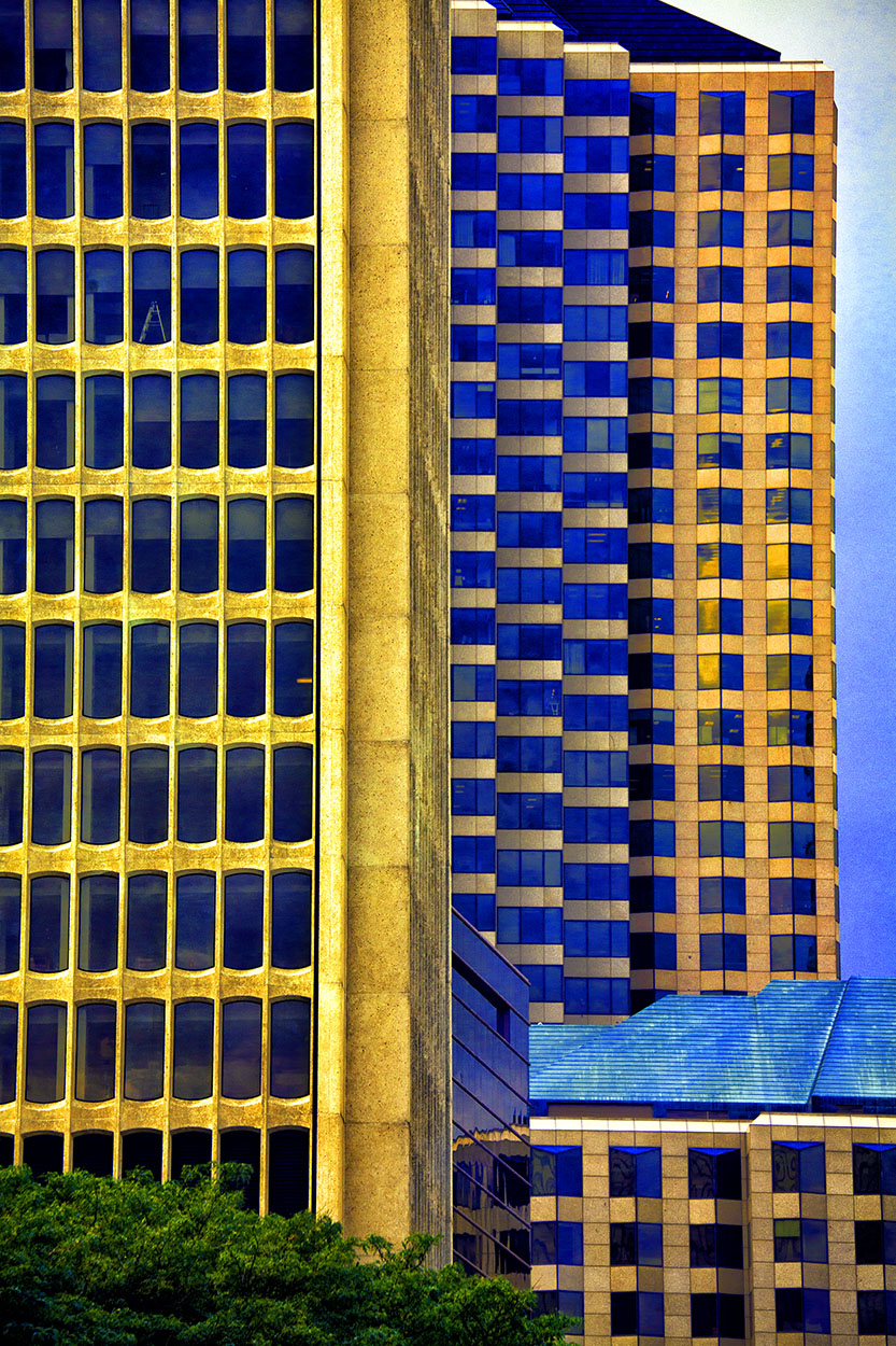 Blue & Gold Windows