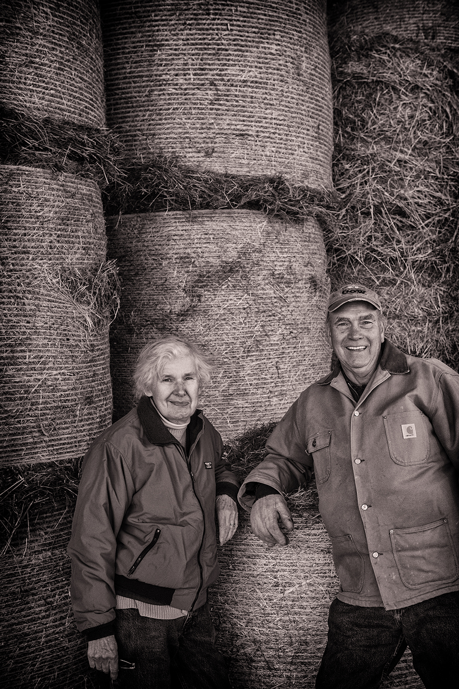Diane and Paul Miller with barn, Fairvue Farm