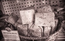 Cheeses on Display, Arethusa Farm
