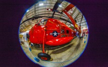 Windsor Locks Red Helicopter at New England Air Museum