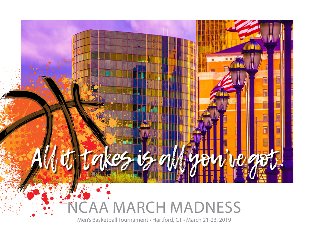 March Madness Poster - Phoenix w/ Lampposts