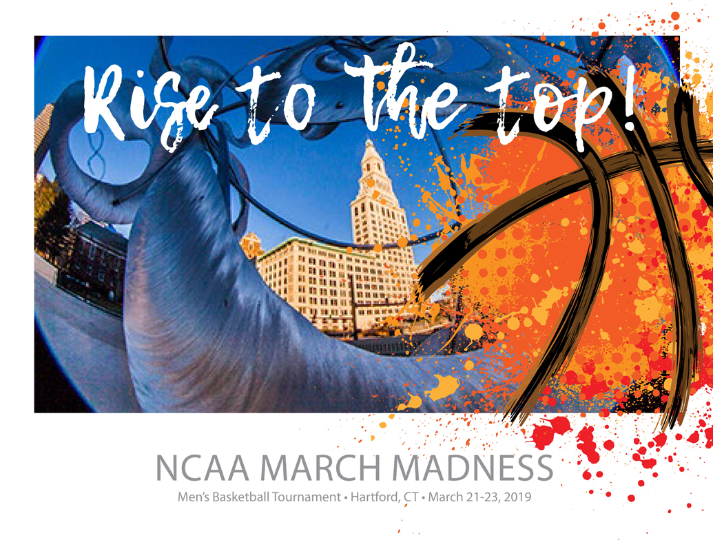 March Madness Poster - Travelers w/ Sculpture